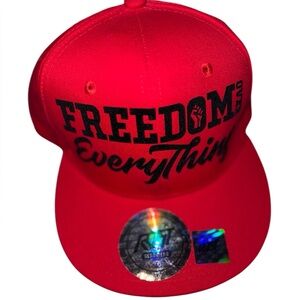 Snapback hat Freedom over Everything